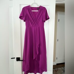 Maggy London High-Low Faux Wrap Dress